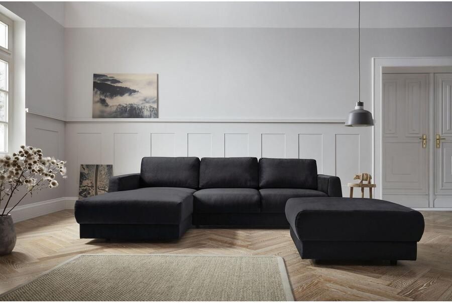 Andas Hoekbank Hobro L-vorm in 3 stofkwaliteiten in vele kleuren design by morten georgsen (2-delig)