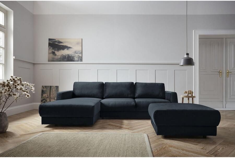 Andas Hoekbank Hobro L-vorm in 3 stofkwaliteiten in vele kleuren design by morten georgsen (2-delig)