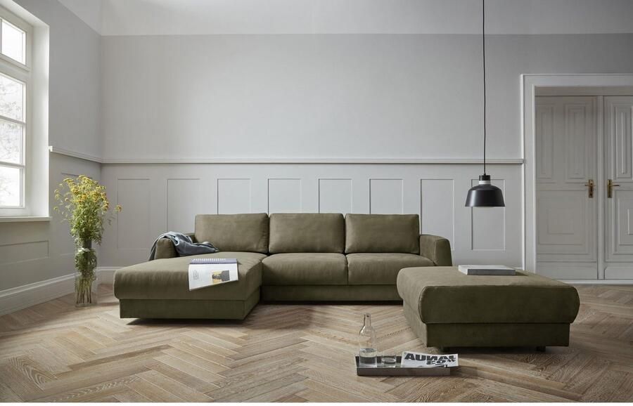 Andas Hoekbank Hobro L-vorm in 3 stofkwaliteiten in vele kleuren design by morten georgsen (2-delig)