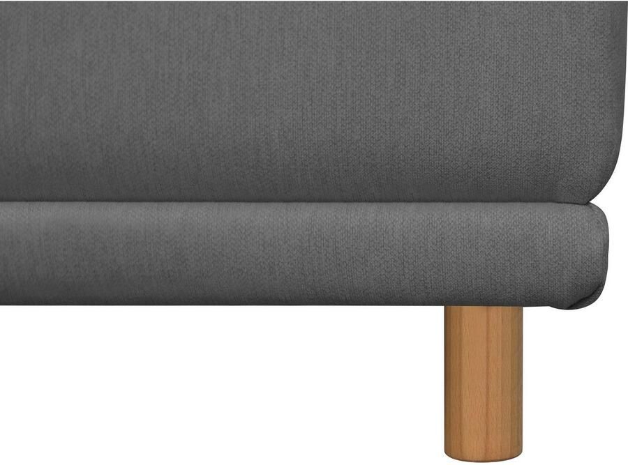 Andas Hoekbank Maroon L-vorm in een scandinavisch design met losse kussens