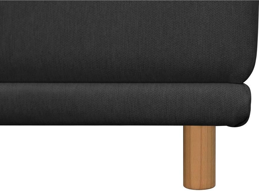 Andas Hoekbank Maroon L-vorm in een scandinavisch design met losse kussens