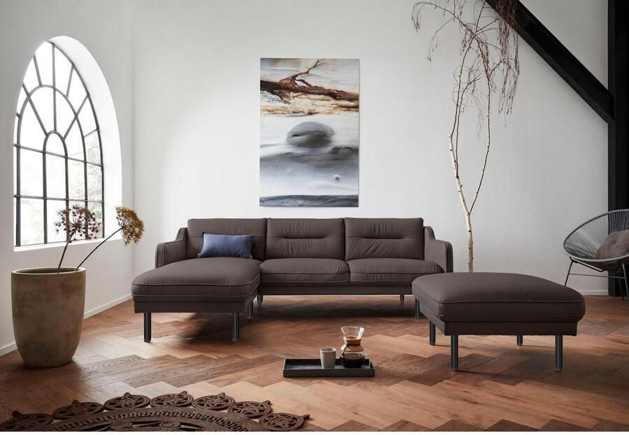 Andas Hoekbank Nordfyn L-vorm chic design in 3 stofkwaliteiten design by morten georgsen