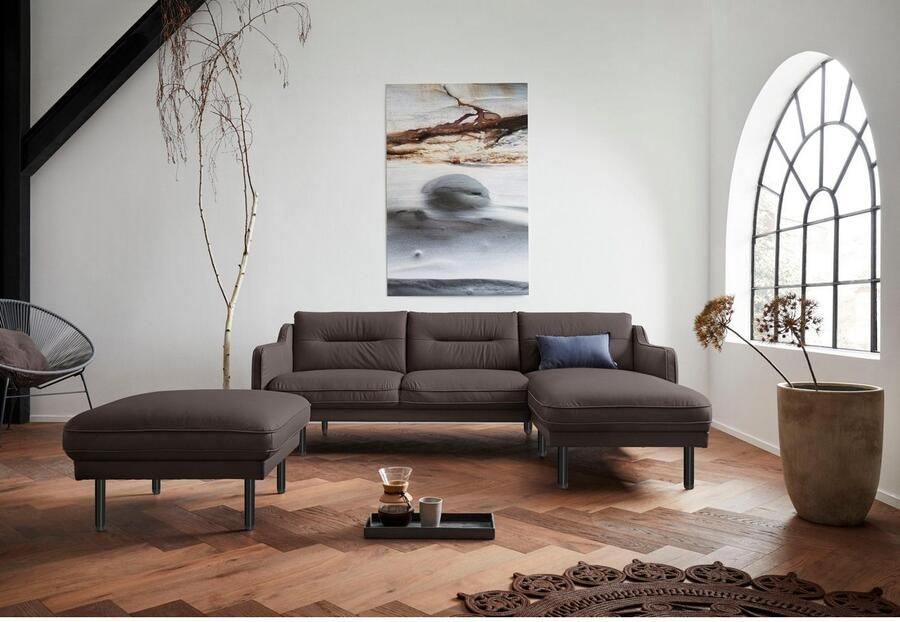 Andas Hoekbank Nordfyn L-vorm chic design in 3 stofkwaliteiten design by morten georgsen