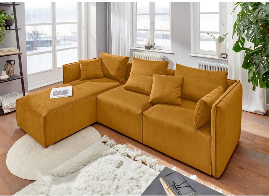 Andas Hoekbank Nöre L-vorm 3 delen in vele bekledingskwaliteiten en kleuren. module onderdelen zie "nöre" (3-delig)