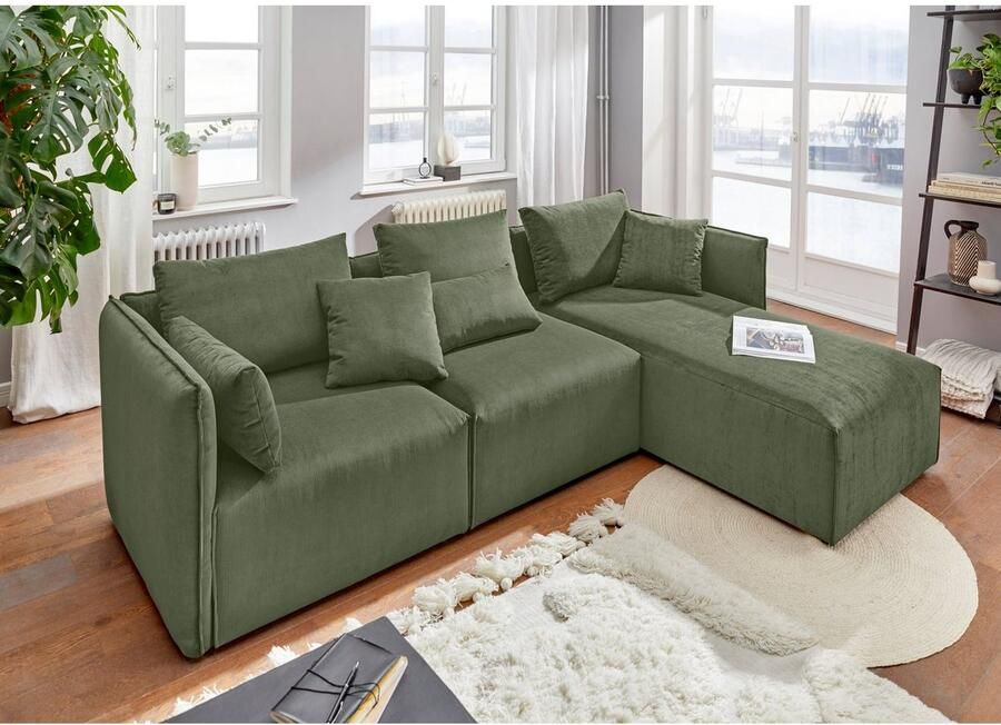 Andas Hoekbank Nöre L-vorm 3 delen in vele bekledingskwaliteiten en kleuren. module onderdelen zie "nöre" (3-delig)