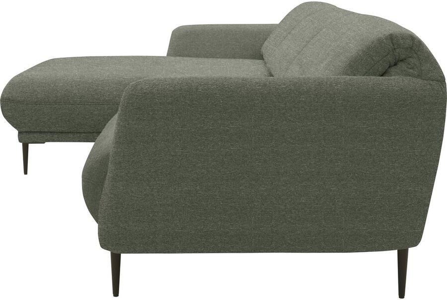 Andas Hoekbank Skovsende zitbreedte 245 cm rugleuning traploos opklapbaar voor