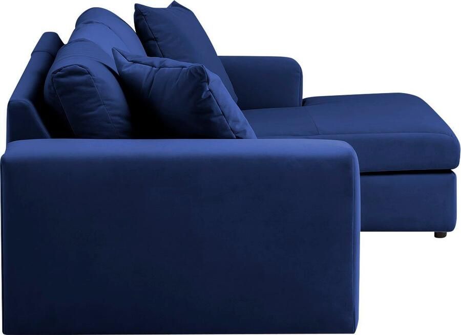 Andas Hoekbank SLEETLAND XXL van fluweel of in vintage leer-look L-model