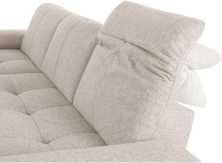 Andas Hoekbank Stenlille Multifunctionele sofa L-vorm incl. verstelbare zitdiepte hoofdbord en armleuning