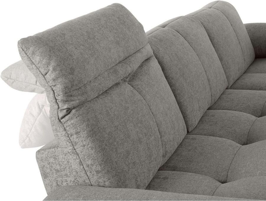 Andas Hoekbank Stenlille Multifunctionele sofa L-vorm incl. verstelbare zitdiepte hoofdbord en armleuning