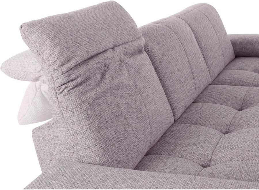 Andas Hoekbank Stenlille Multifunctionele sofa L-vorm incl. verstelbare zitdiepte hoofdbord en armleuning
