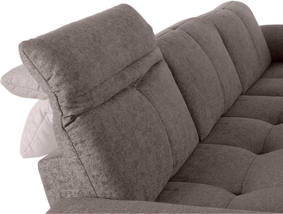 Andas Hoekbank Stenlille Multifunctionele sofa L-vorm incl. verstelbare zitdiepte hoofdbord en armleuning