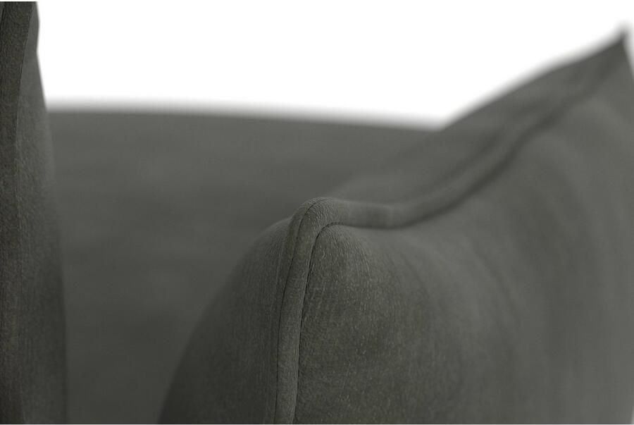 Andas Hoekbank Stine L-vorm Bijzonder design door kussen-look en opstaande naad by Morten Georgsen