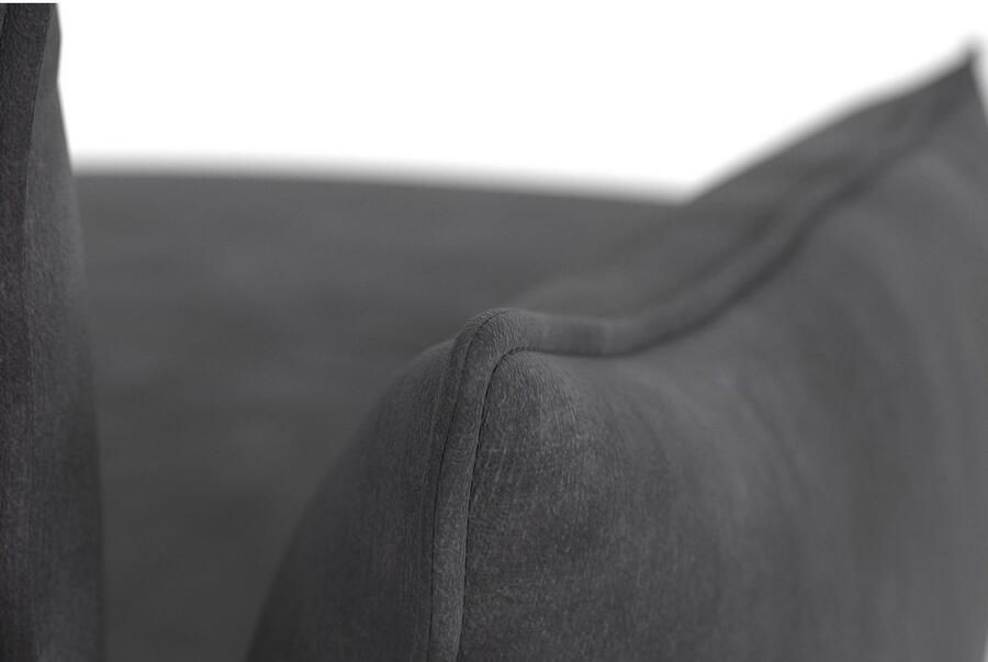 Andas Hoekbank Stine L-vorm Bijzonder design door kussen-look en opstaande naad by Morten Georgsen