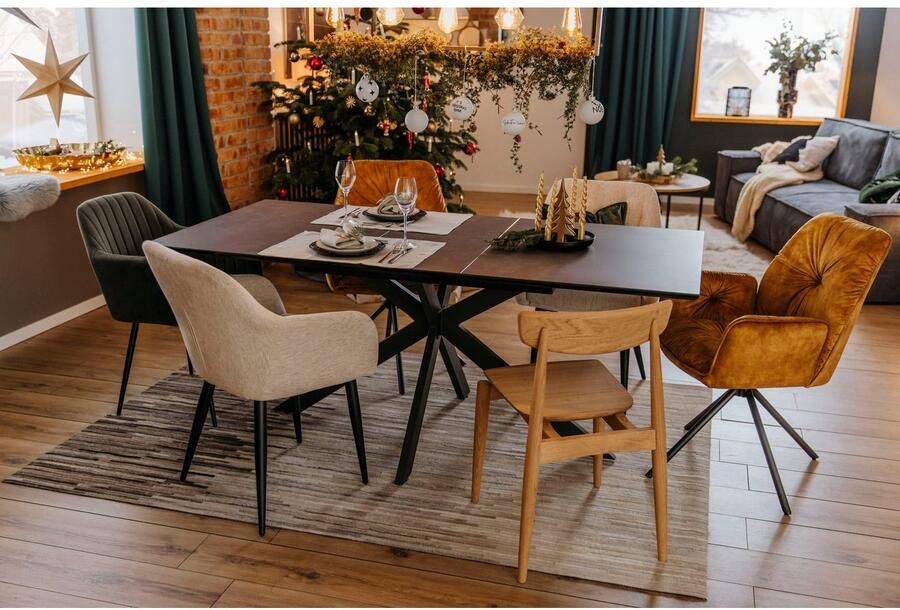 Andas Kandelaar Stompkaarsenhouder Léanne adventskandelaar Kaarsenteller van metaal in moderne stijl 4-vlam (1 stuk)