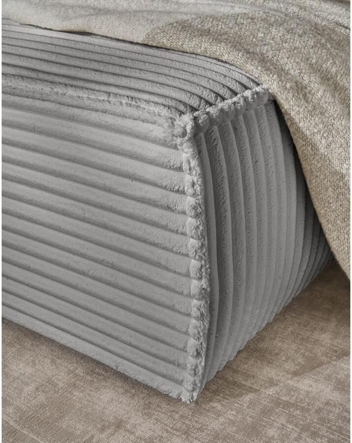 Andas Zithoek FINNLEY U-Vorm XXL 329 cm Slaapbank Slaapfunctie m. Bedlade beschikbaar in de stofkwaliteiten bouclé structuur fijn en mega cord