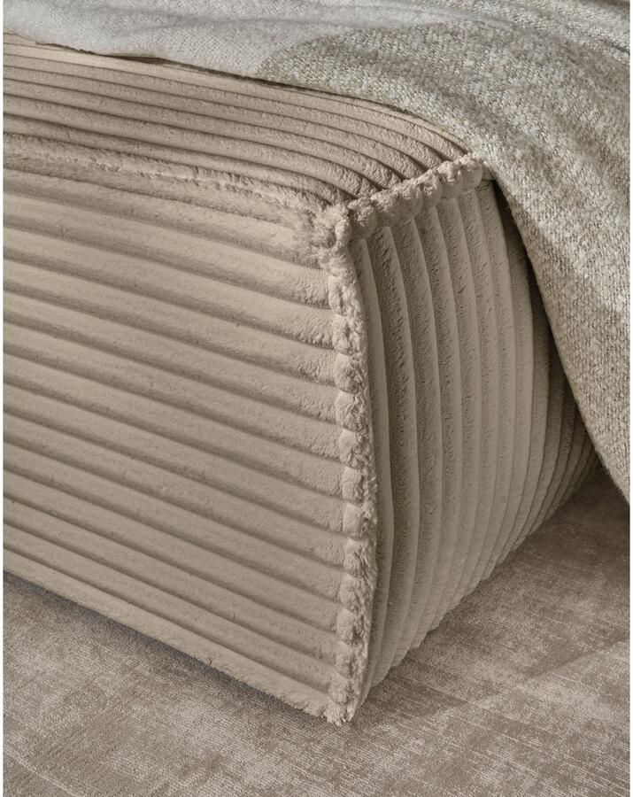 Andas Zithoek FINNLEY U-Vorm XXL 329 cm Slaapbank Slaapfunctie m. Bedlade beschikbaar in de stofkwaliteiten bouclé structuur fijn en mega cord