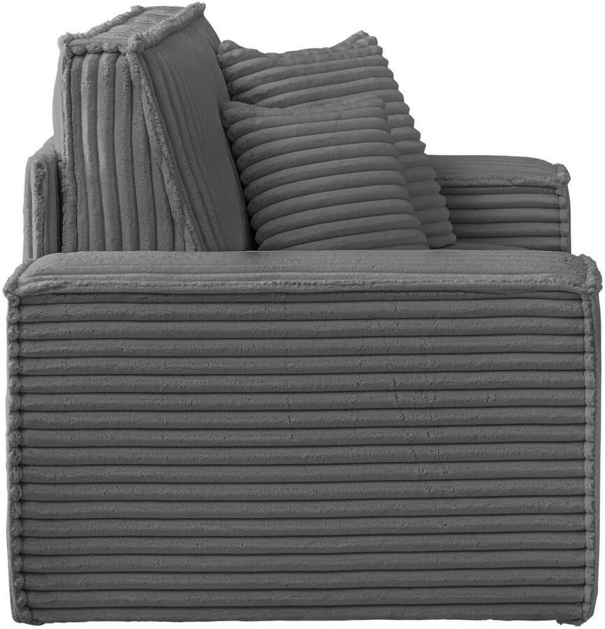 Andas Loveseat FINNLEY XXL-Fauteuil Leesfauteuil trendy stoffen incl. Sierkussens (1 stuk)
