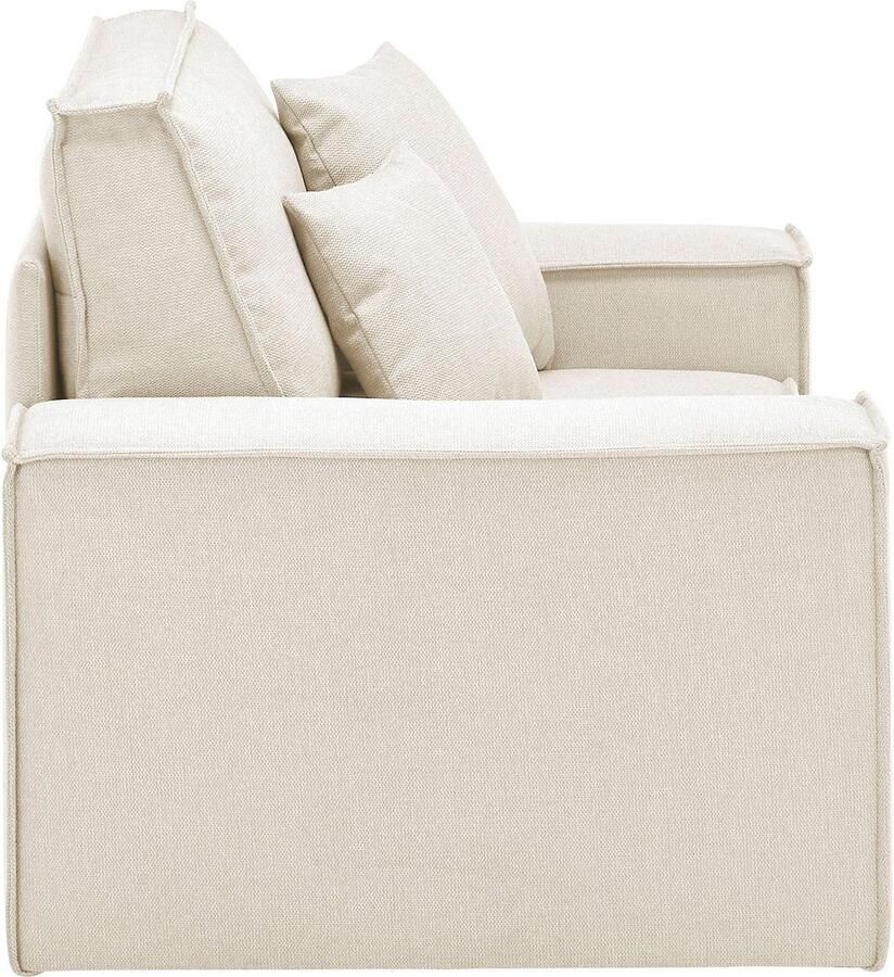Andas Loveseat FINNLEY XXL-Fauteuil Leesfauteuil trendy stoffen incl. Sierkussens (1 stuk)