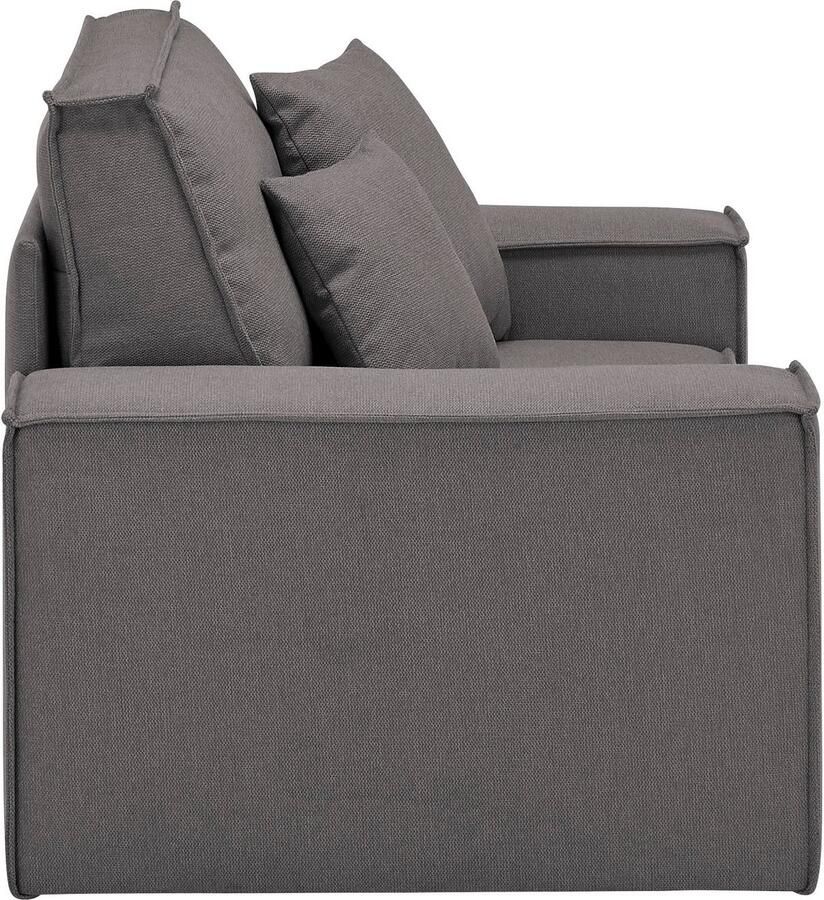 Andas Loveseat FINNLEY XXL-Fauteuil Leesfauteuil trendy stoffen incl. Sierkussens (1 stuk)