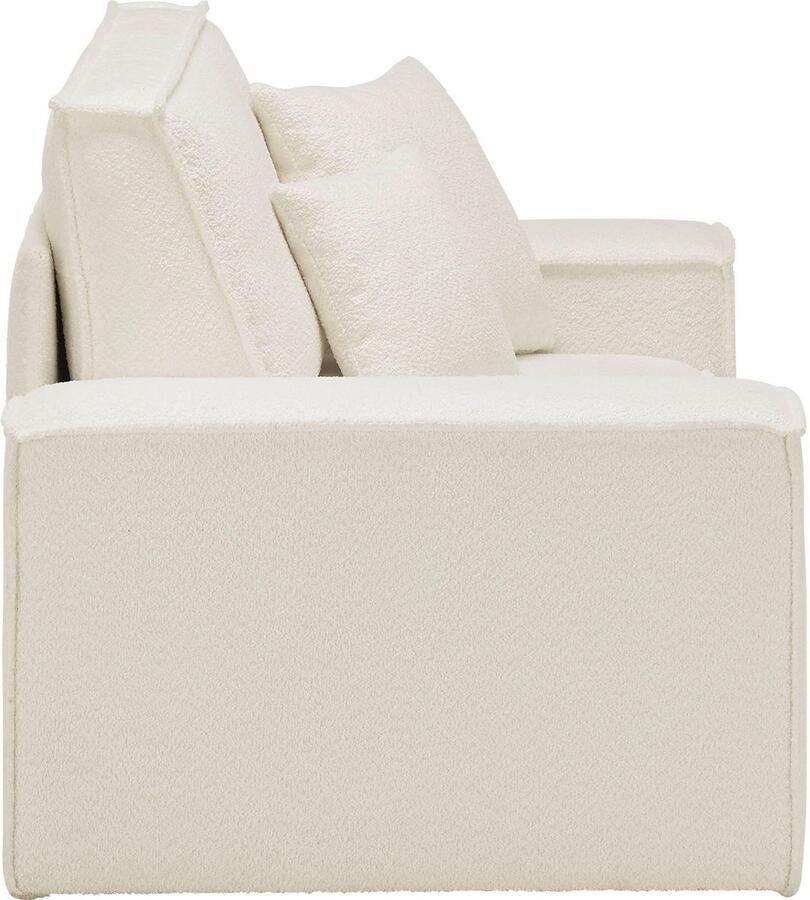 Andas Loveseat FINNLEY XXL-Fauteuil Leesfauteuil trendy stoffen incl. Sierkussens (1 stuk)