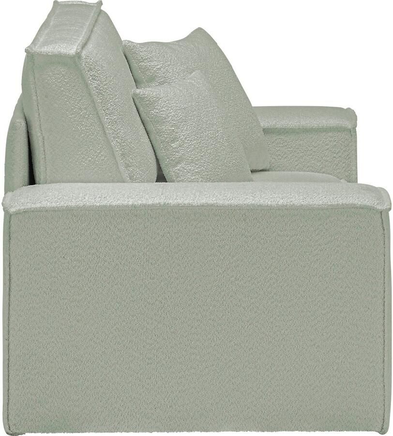 Andas Loveseat FINNLEY XXL-Fauteuil Leesfauteuil trendy stoffen incl. Sierkussens (1 stuk)