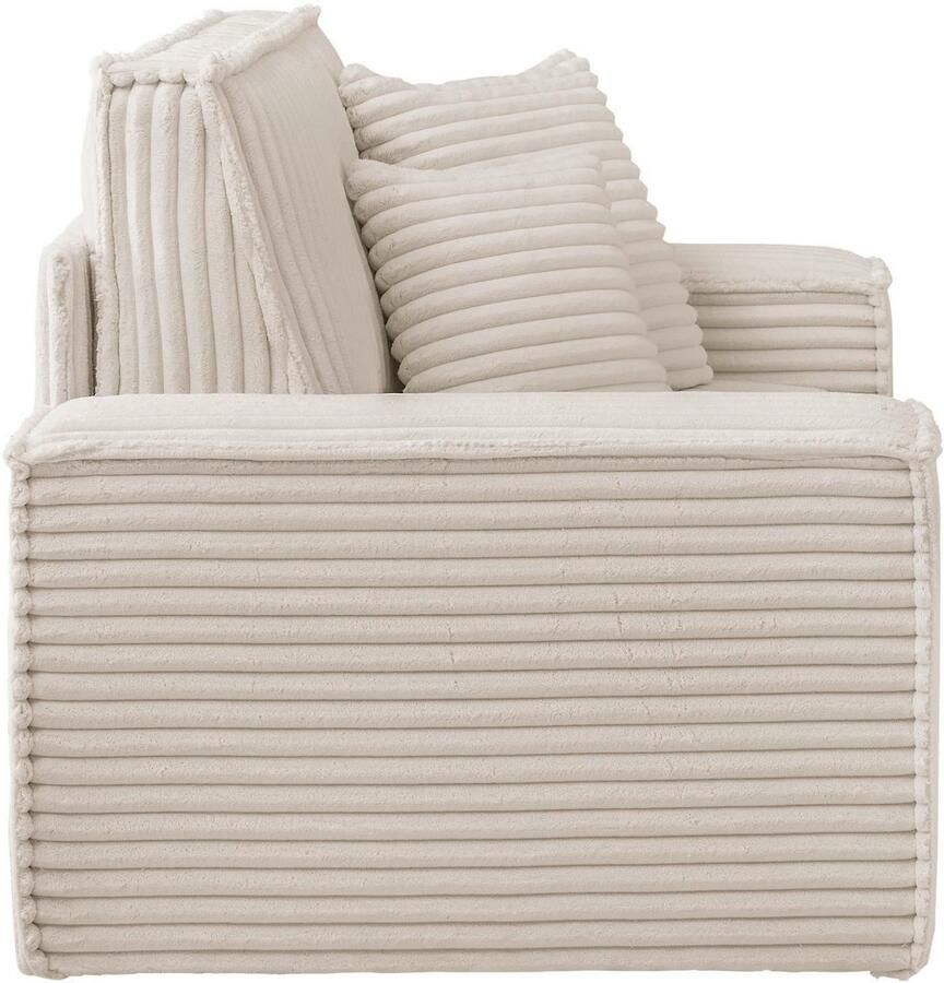 Andas Loveseat FINNLEY XXL-Fauteuil Leesfauteuil trendy stoffen incl. Sierkussens (1 stuk)