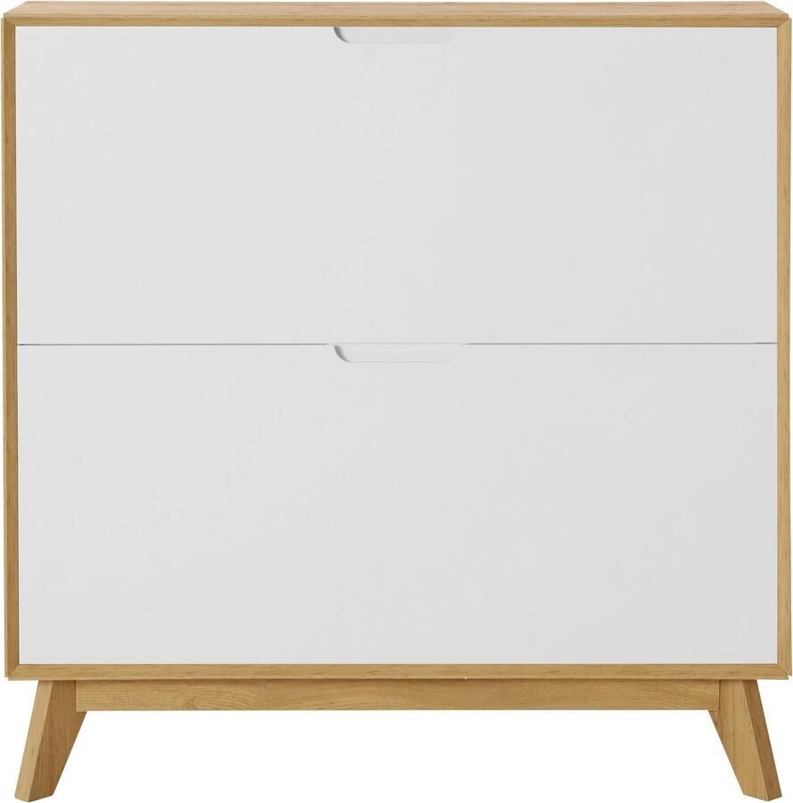 Andas Schoenenkast Pandrup met 2 kleppen ca. 8 paar schoenen per klep hoogte 90 cm