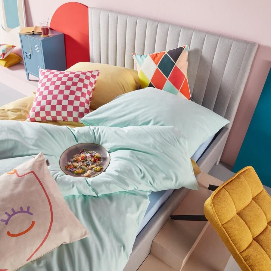 Andas Sierkussen Milo Kussenovertrekken set van 2 50x50 cm zonder vulling met een moderne ruit (2 stuks)