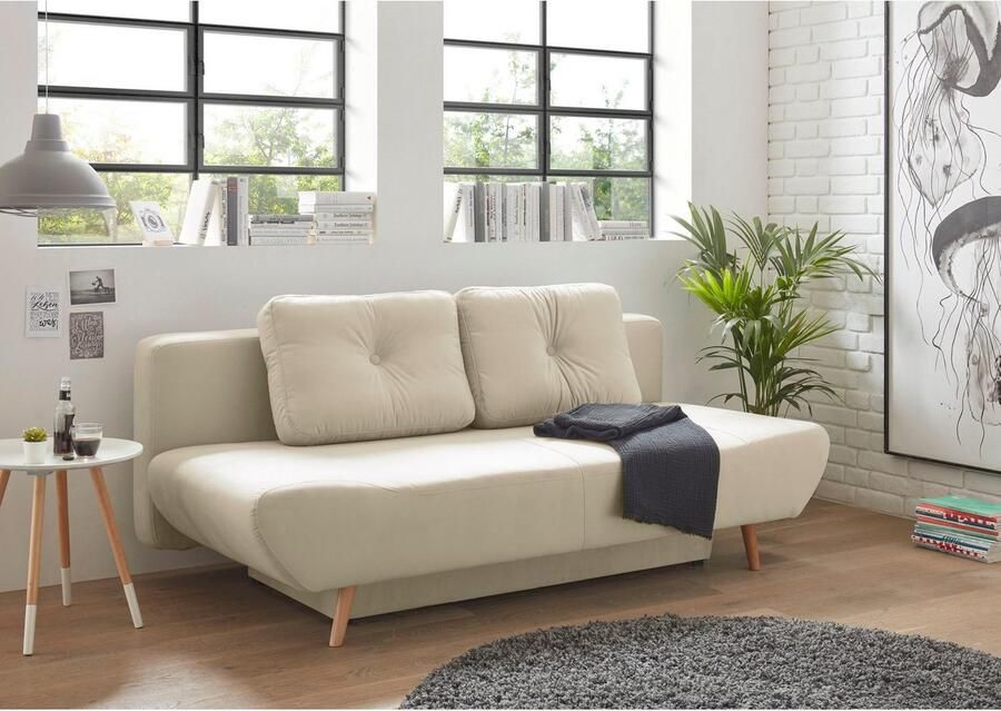 Home affaire Slaapbank Segmon simpel in een comfortabel te bed veranderen inclusief bedkist