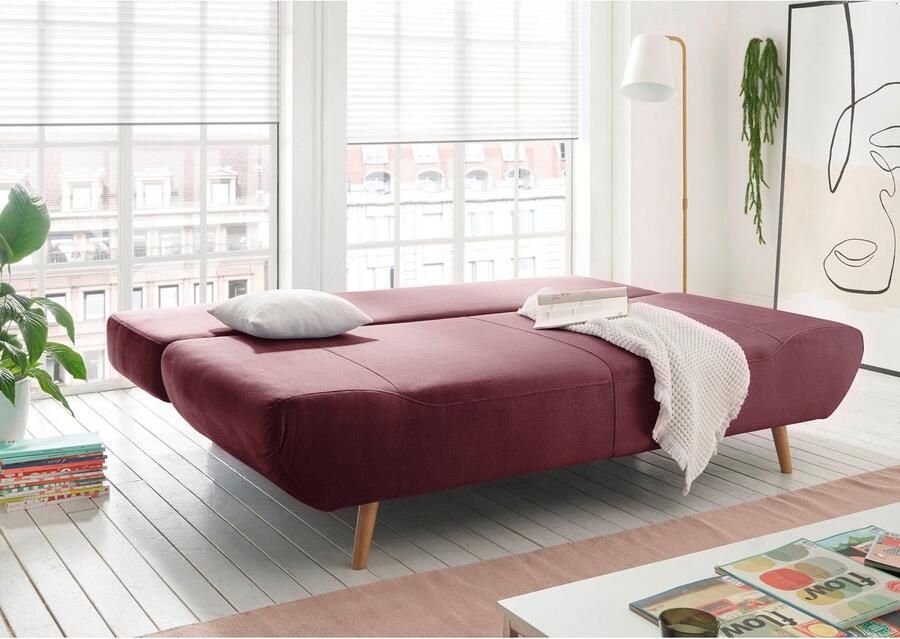 Home affaire Slaapbank Segmon simpel in een comfortabel te bed veranderen inclusief bedkist