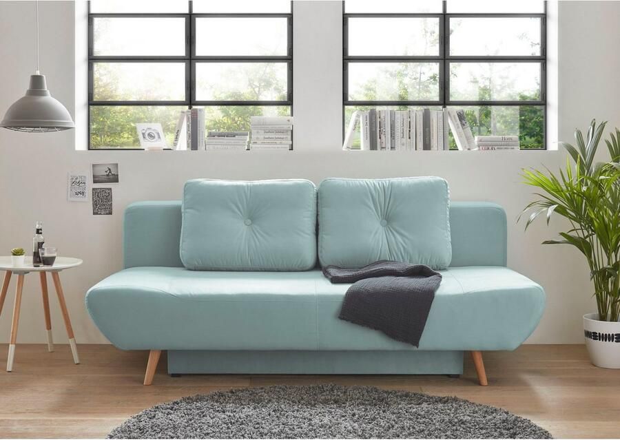 Home affaire Slaapbank Segmon simpel in een comfortabel te bed veranderen inclusief bedkist