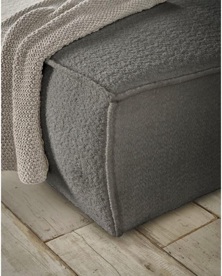 OTTO Zithoek FINNLEY U-Vorm XXL 329 cm Slaapbank Slaapfunctie m. Bedlade beschikbaar in de stofkwaliteiten bouclé structuur fijn en mega cord