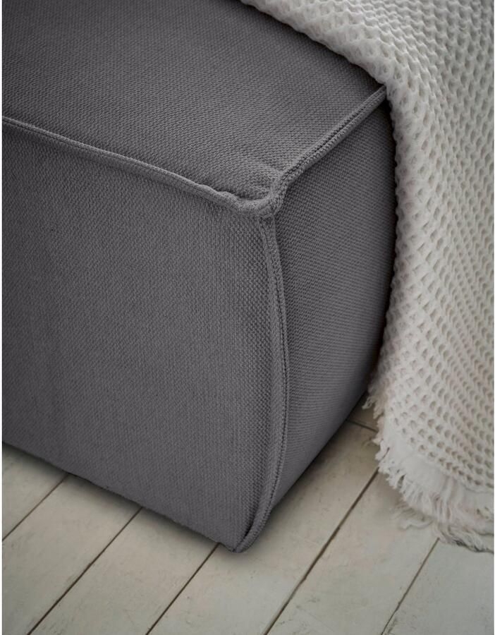 OTTO Zithoek FINNLEY U-Vorm XXL 329 cm Slaapbank Slaapfunctie m. Bedlade beschikbaar in de stofkwaliteiten bouclé structuur fijn en mega cord