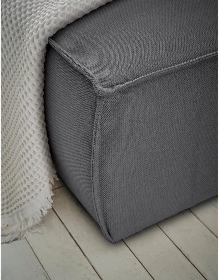 OTTO Zithoek FINNLEY U-Vorm XXL 329 cm Slaapbank Slaapfunctie m. Bedlade beschikbaar in de stofkwaliteiten bouclé structuur fijn en mega cord