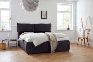 Andas Bekleed ledikant Jenson als bedframe of met 3 matrassoorten en hardheden