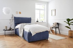 Andas Bekleed ledikant Jenson als bedframe of met 3 matrassoorten en hardheden