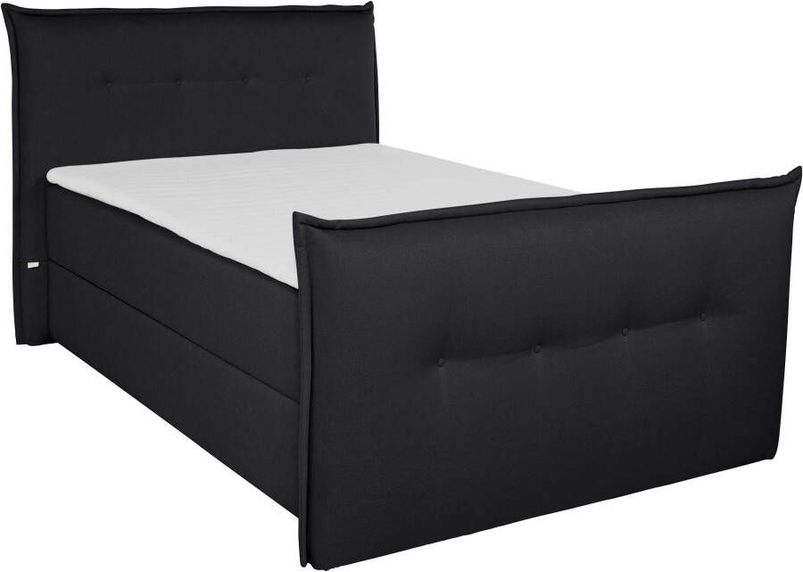 Andas Boxspring Kederleicht inclusief voetbord bedkist & topmatras in 4 breedten en 2 hardheden