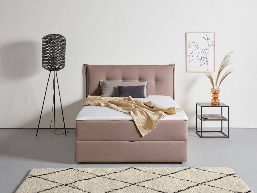 Andas Boxspring Lichtgewicht inclusief bedkist & topmatras in 4 breedten en 2 hardheden