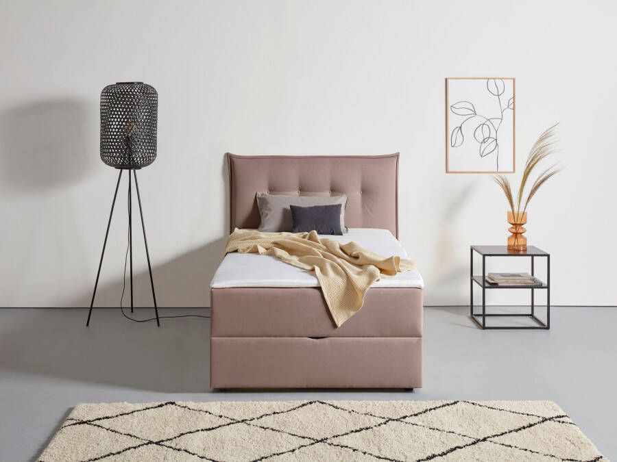 Andas Boxspring Lichtgewicht inclusief bedkist & topmatras in 4 breedten en 2 hardheden