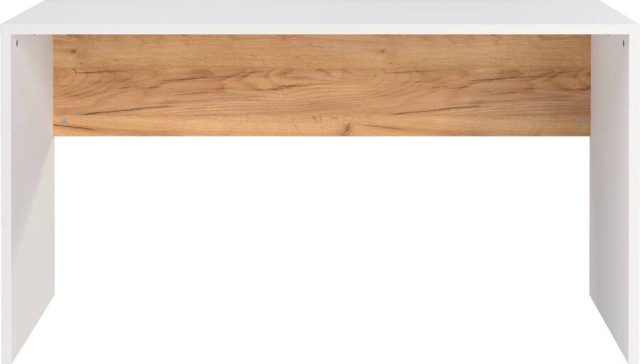 Andas Bureau Njavve wangenbureau met kniepaneel vrij plaatsbaar breedte 140 cm made in germany
