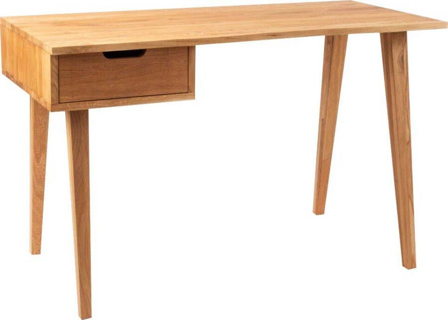 Andas Bureau Ringebu van eikenhout fsc gecertificeerd met lade breedte 120 cm