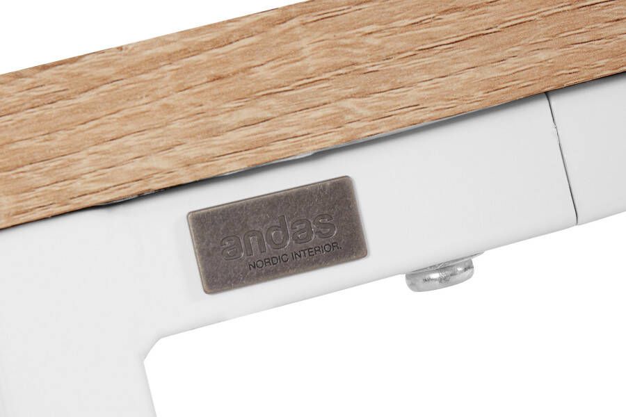 Andas Eettafel Hulsig met tafelblad in een hout-look en voelbare structuur hoogte 76 cm (1 stuk)