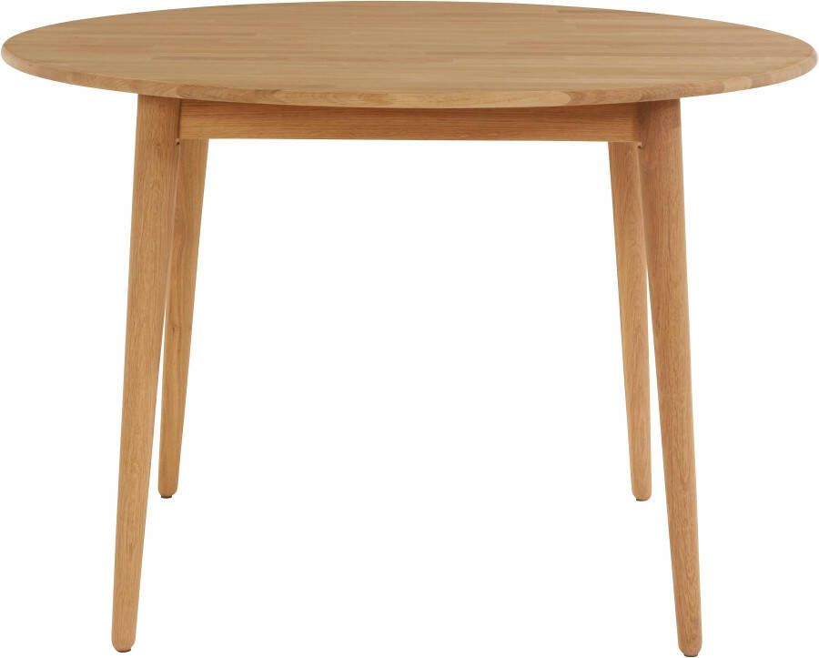 Andas Eettafel Toarp Massief eikenhout eettafel in Scandi look FSC-gecertificeerd