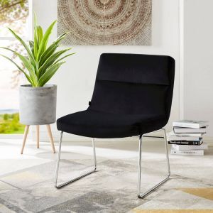 Andas Fauteuil Gil Fluwelen bekleding in drie kleurvarianten zithoogte 47 5 cm