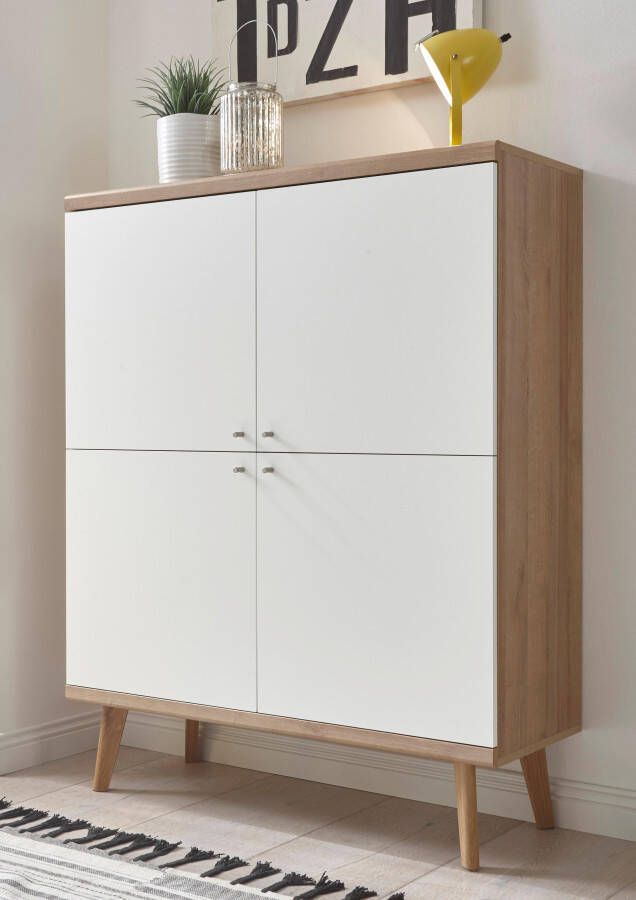 Andas Highboard MERLE Scandi Design breedte 107 cm