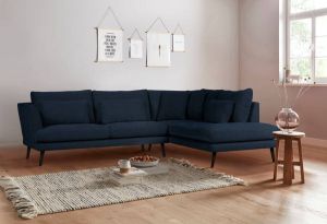 Andas Hoekbank Gondola scandinavisch design en chique uitstraling met houten poten