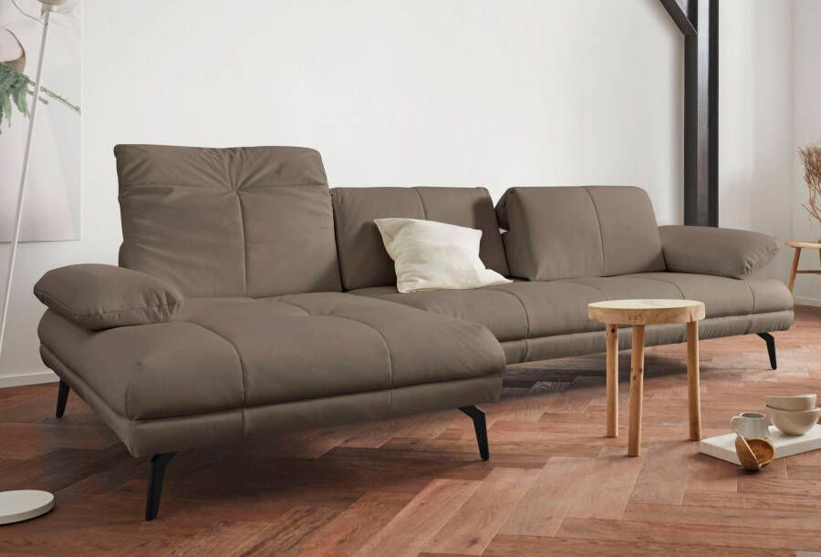 Andas Hoekbank Stenlille Multifunctionele sofa L-vorm incl. verstelbare zitdiepte hoofdbord en armleuning