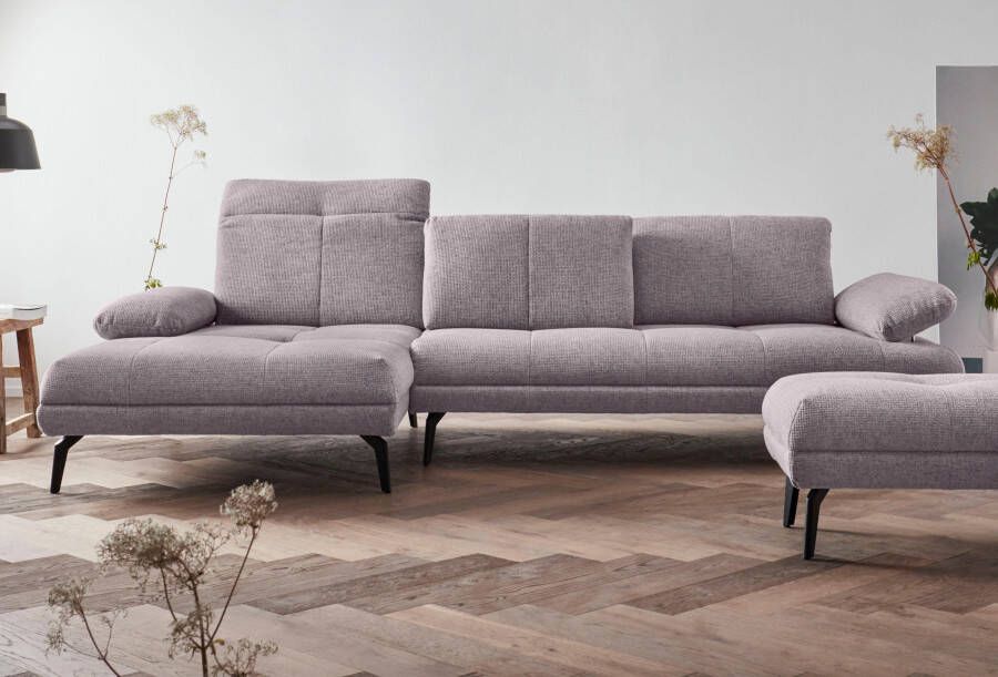 Andas Hoekbank Stenlille Multifunctionele sofa L-vorm incl. verstelbare zitdiepte hoofdbord en armleuning