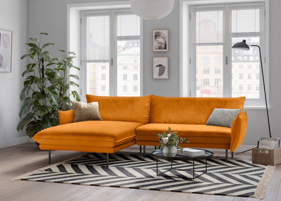 Andas Hoekbank Stine Bijzonder design door kussen-look en opstaande naad by Morten Georgsen