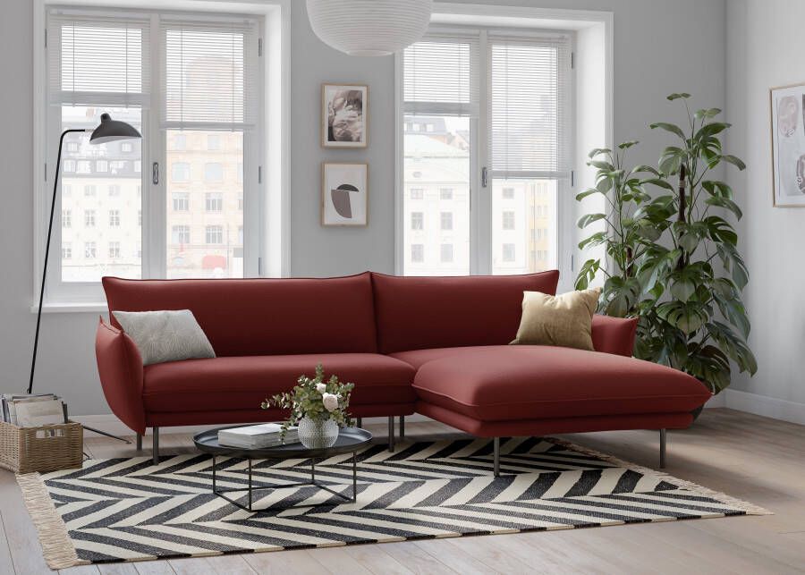 Andas Hoekbank Stine Bijzonder design door kussen-look en opstaande naad by Morten Georgsen